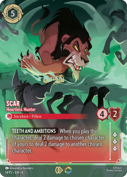 Image for Scar - Heartless Hunter (Store Championship) (14) (Disney Lorcana Promo Cards) - Disney Lorcana