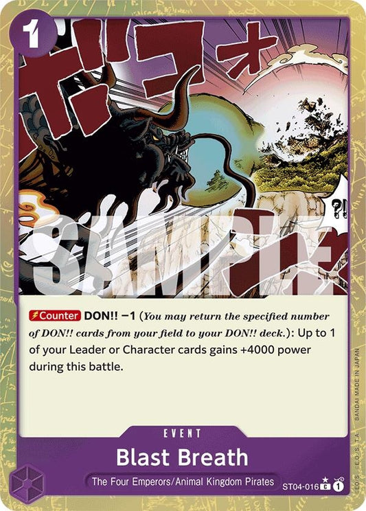 Image for Blast Breath (Textured Foil) (ST04-016) (Premium Booster -The Best-) - One Piece Card Game