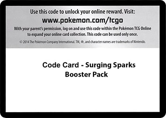 Image for Code Card - Surging Sparks Booster Pack (SV08: Surging Sparks) - Pokemon