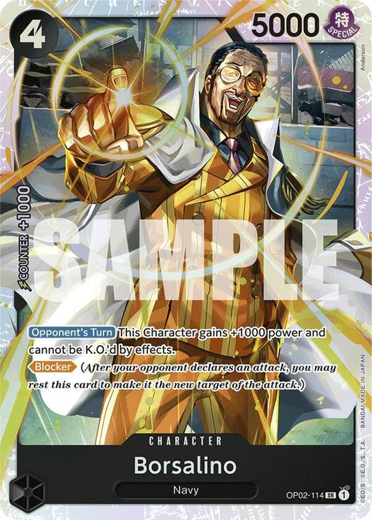 Image for Borsalino (Reprint) (OP02-114) (Premium Booster -The Best-) - One Piece Card Game