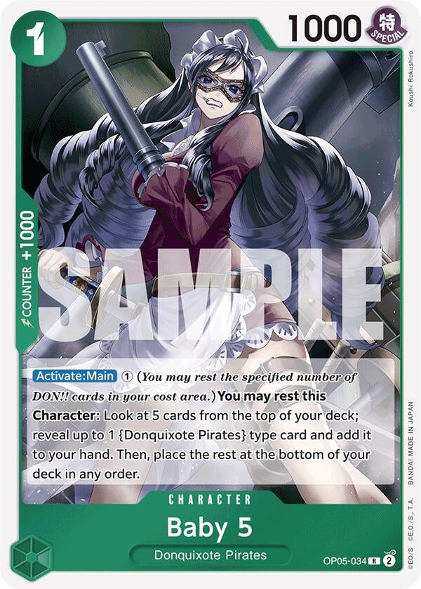 Image for Baby 5 (OP05-034) (Reprint) (OP05-034) (Premium Booster -The Best-) - One Piece Card Game