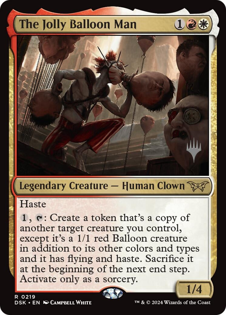 Image for The Jolly Balloon Man (219) (Promo Pack: Duskmourn: House of Horror) - Magic: The Gathering