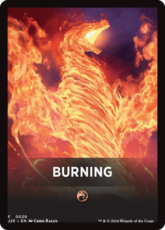 Image for Burning Theme Card (29) (Foundations Jumpstart) - Magic: The Gathering
