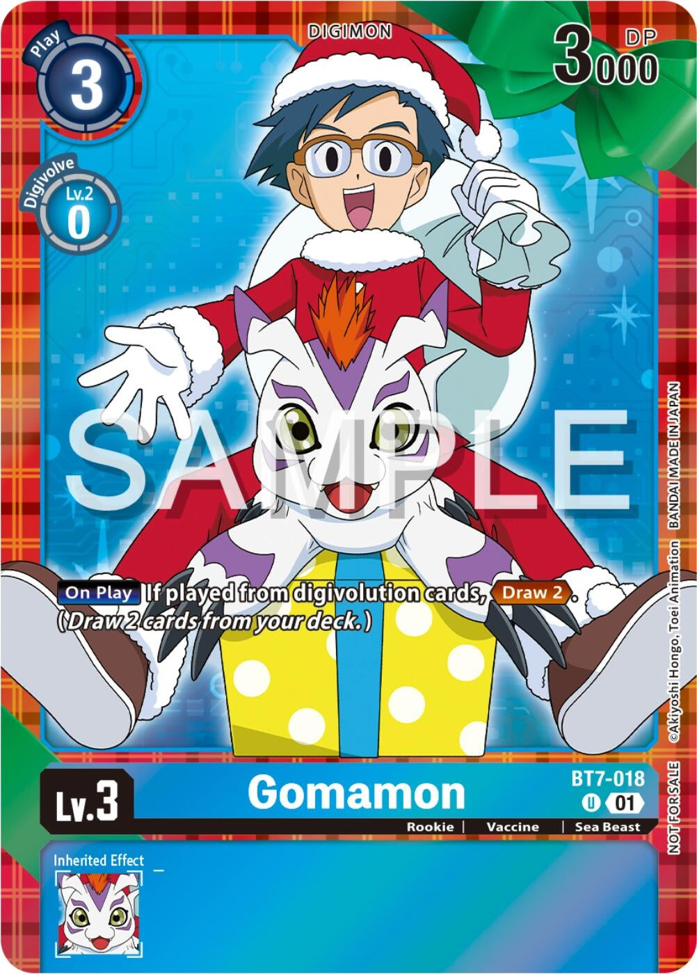 Image for Gomamon (Winter Holiday Event 2024) (BT7-018 U) (Next Adventure) - Digimon Card Game