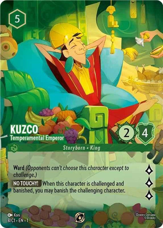 Image for Kuzco - Temperamental Emperor (8) (Disney Lorcana Promo Cards) - Disney Lorcana