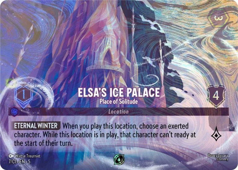 Image for Elsa's Ice Palace - Place of Solitude (7) (Disney Lorcana Promo Cards) - Disney Lorcana