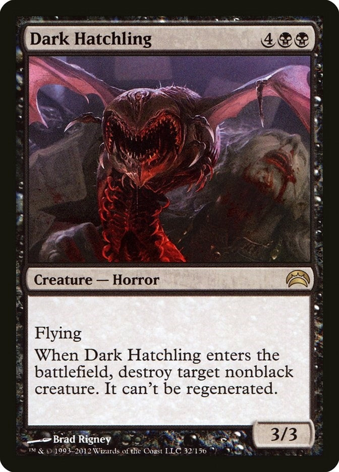 Image for Dark Hatchling (32) (Planechase 2012) - Magic: The Gathering