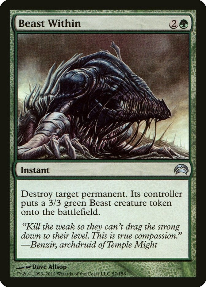 Image for Beast Within (57) (Planechase 2012) - Magic: The Gathering