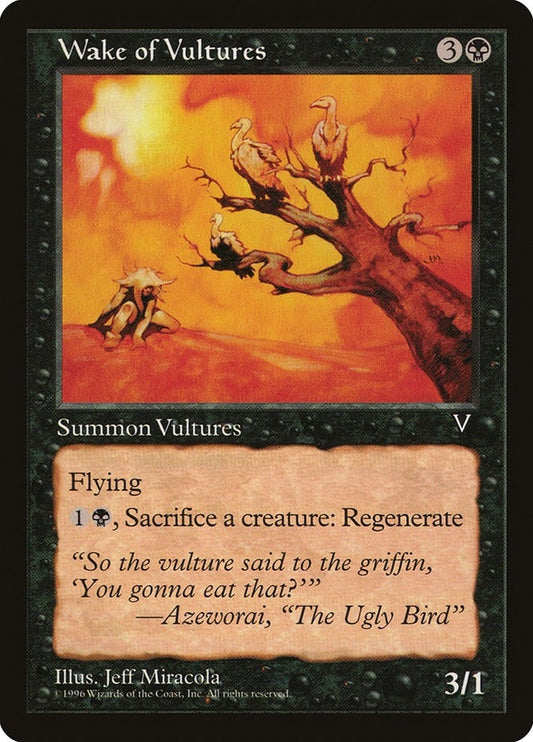 Image for Wake of Vultures (Visions) - Magic: The Gathering