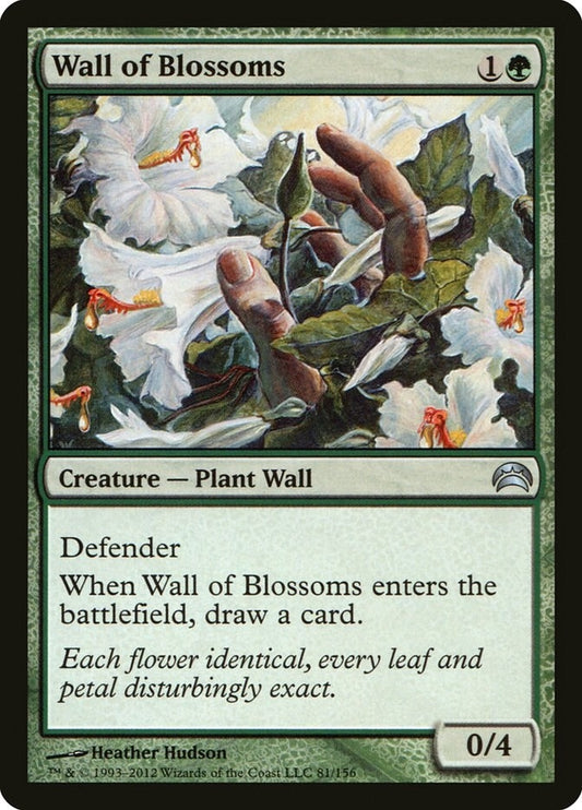 Image for Wall of Blossoms (81) (Planechase 2012) - Magic: The Gathering