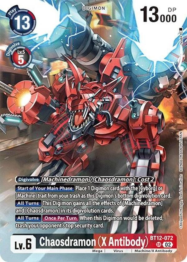 Image for Chaosdramon (X Antibody) (Alternate Art) (BT12-072 SR) (Special Limited Set) - Digimon Card Game