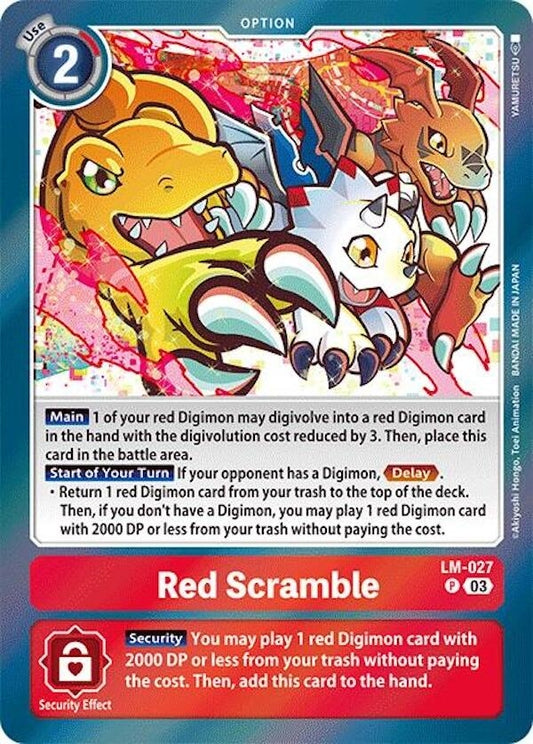 Image for Red Scramble (LM-027 P) (Special Limited Set) - Digimon Card Game