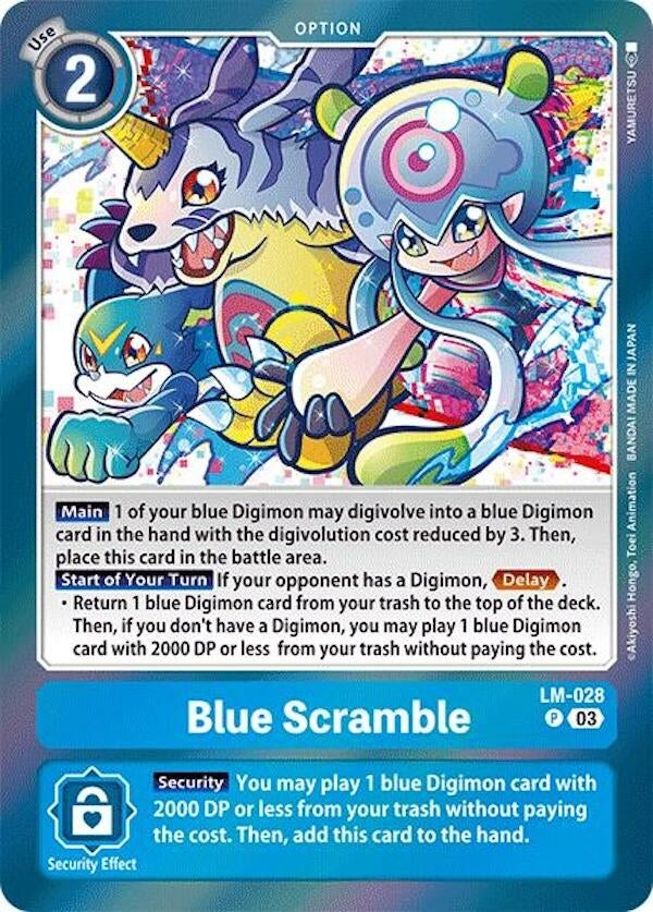 Image for Blue Scramble (LM-028 P) (Special Limited Set) - Digimon Card Game