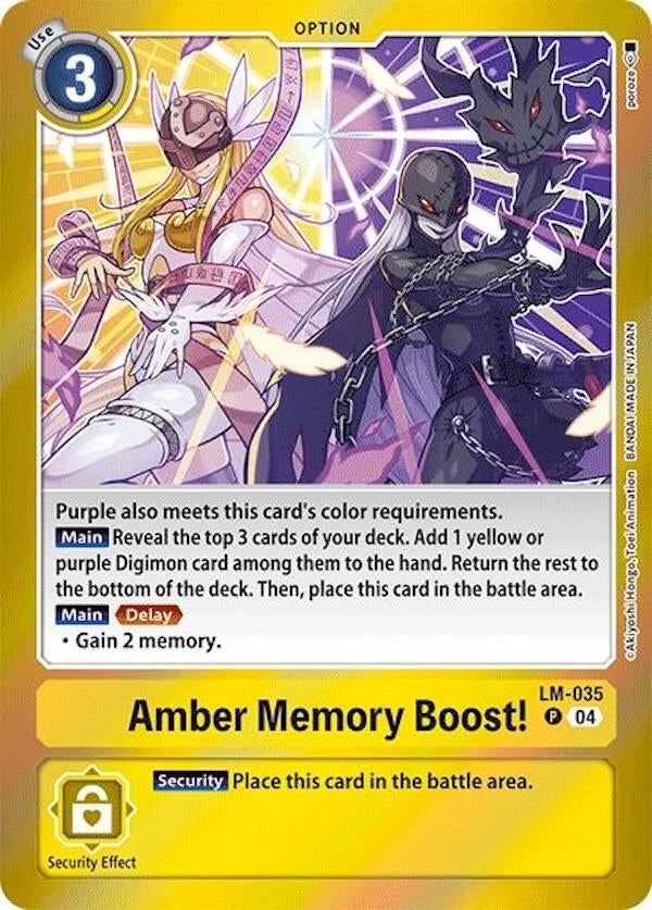 Image for Amber Memory Boost! (LM-035 P) (Special Limited Set) - Digimon Card Game