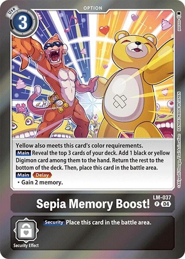 Image for Sepia Memory Boost! (LM-037 P) (Special Limited Set) - Digimon Card Game