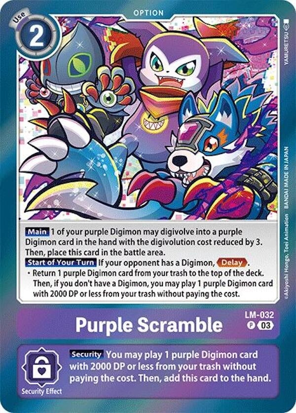Image for Purple Scramble (LM-032 P) (Special Limited Set) - Digimon Card Game