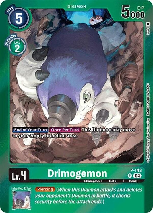 Image for Drimogemon (Reprint) (P-143 P) (Special Limited Set) - Digimon Card Game