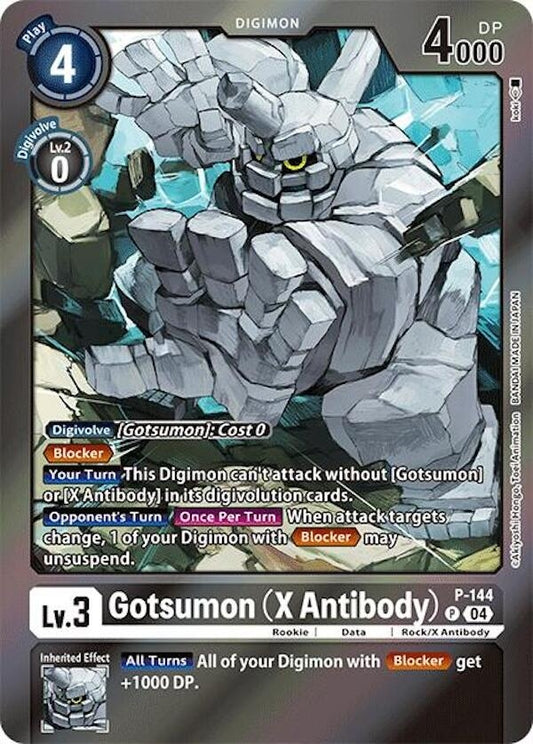 Image for Gotsumon (X Antibody) (Reprint) (P-144 P) (Special Limited Set) - Digimon Card Game