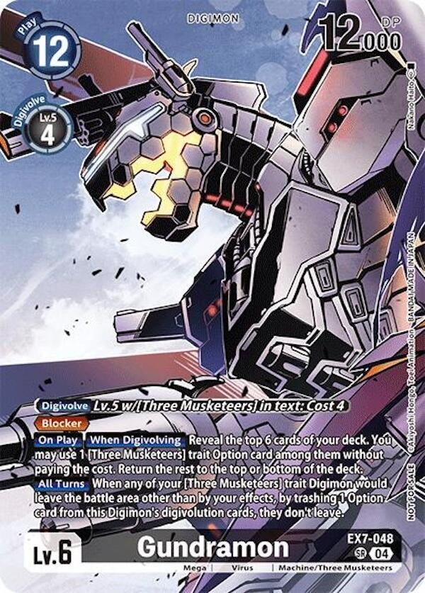 Image for Gundramon (Alternate Art) (Box Topper) (EX7-048 SR) (Special Limited Set) - Digimon Card Game