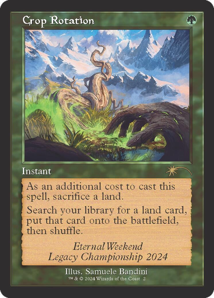 Image for Crop Rotation (Retro Frame) (Eternal Weekend 2024 Promo) (2) (Unique and Miscellaneous Promos) - Magic: The Gathering
