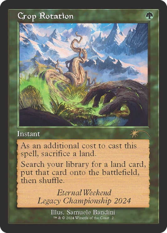 Image for Crop Rotation (Retro Frame) (Eternal Weekend 2024 Promo) (2) (Unique and Miscellaneous Promos) - Magic: The Gathering