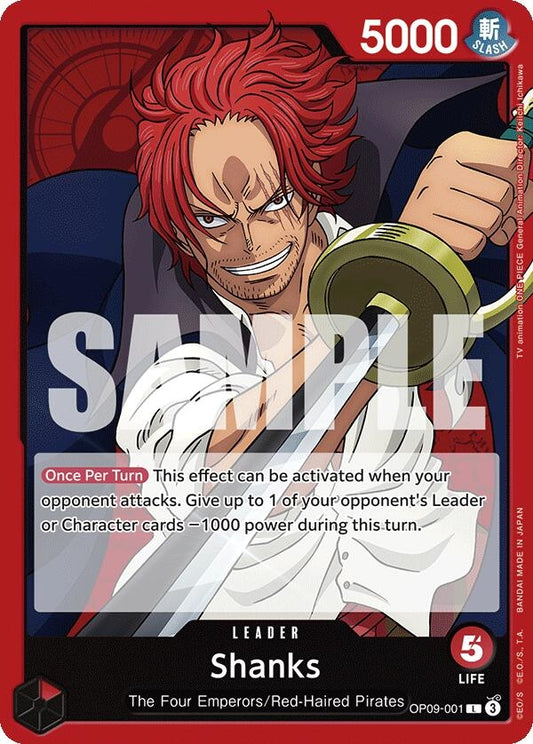 Image for Shanks (001) (OP09-001) (Emperors in the New World) - One Piece Card Game