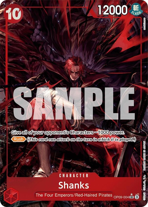 Image for Shanks (004) (Alternate Art) (OP09-004) (Emperors in the New World) - One Piece Card Game