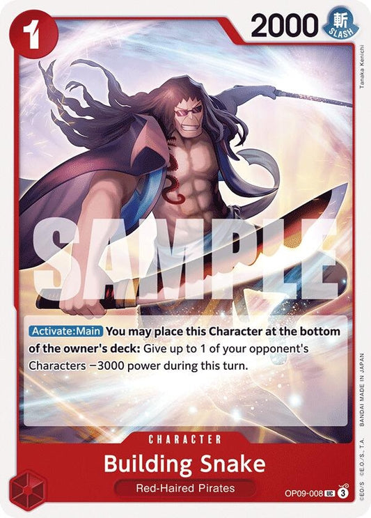 Image for Building Snake (OP09-008) (Emperors in the New World) - One Piece Card Game