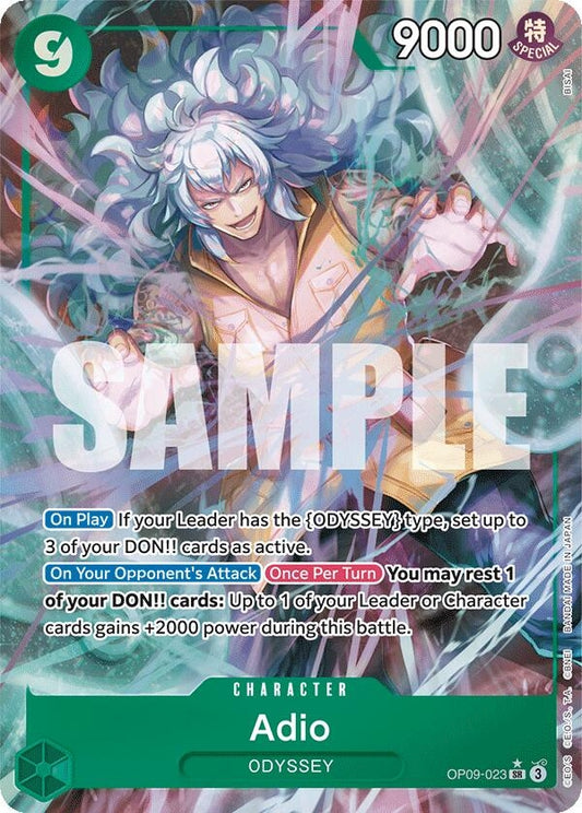 Image for Adio (Parallel) (OP09-023) (Emperors in the New World) - One Piece Card Game