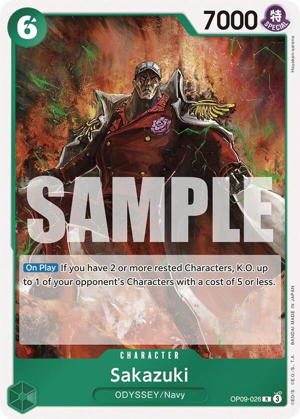 Image for Sakazuki (OP09-026) (Emperors in the New World) - One Piece Card Game