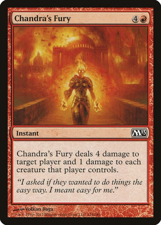 Image for Chandra's Fury (124) (Magic 2013 (M13)) - Magic: The Gathering