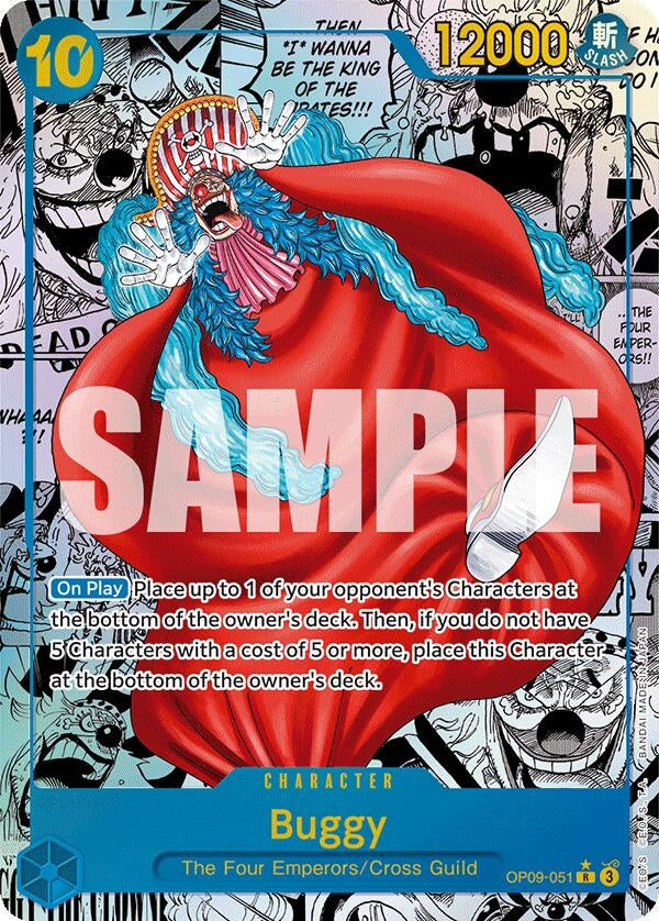 Image for Buggy (051) (Manga) (OP09-051) (Emperors in the New World) - One Piece Card Game