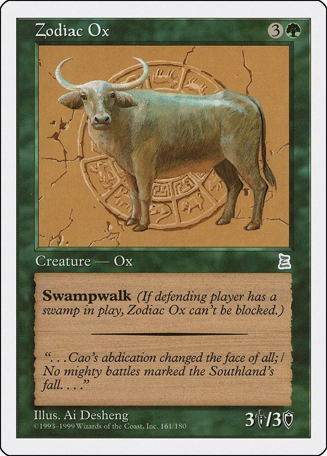 Image for Zodiac Ox (161) (Portal Three Kingdoms) - Magic: The Gathering