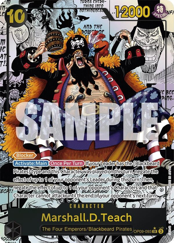 Image for Marshall.D.Teach (093) (Manga) (OP09-093) (Emperors in the New World) - One Piece Card Game