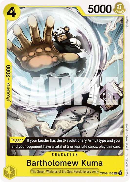 Image for Bartholomew Kuma (OP09-108) (Emperors in the New World) - One Piece Card Game