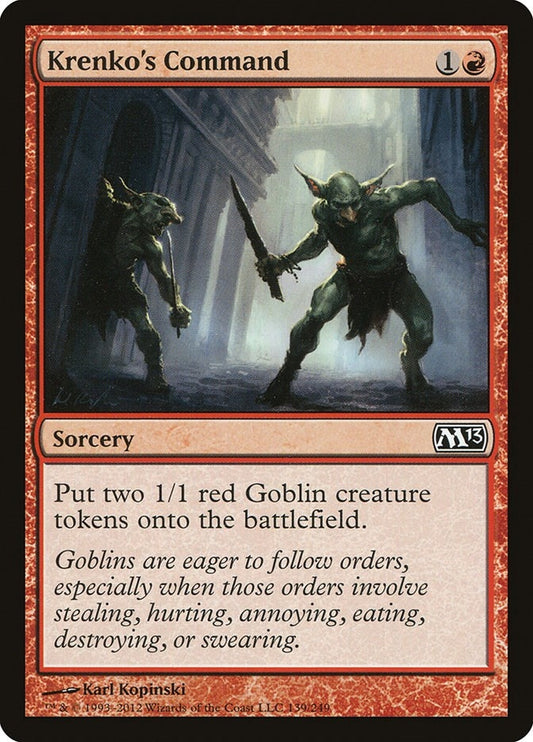 Image for Krenko's Command (139) (Magic 2013 (M13)) - Magic: The Gathering