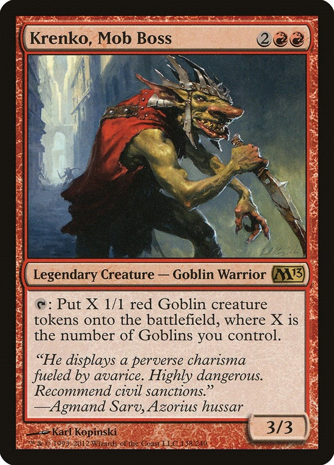Image for Krenko, Mob Boss (138) (Magic 2013 (M13)) - Magic: The Gathering