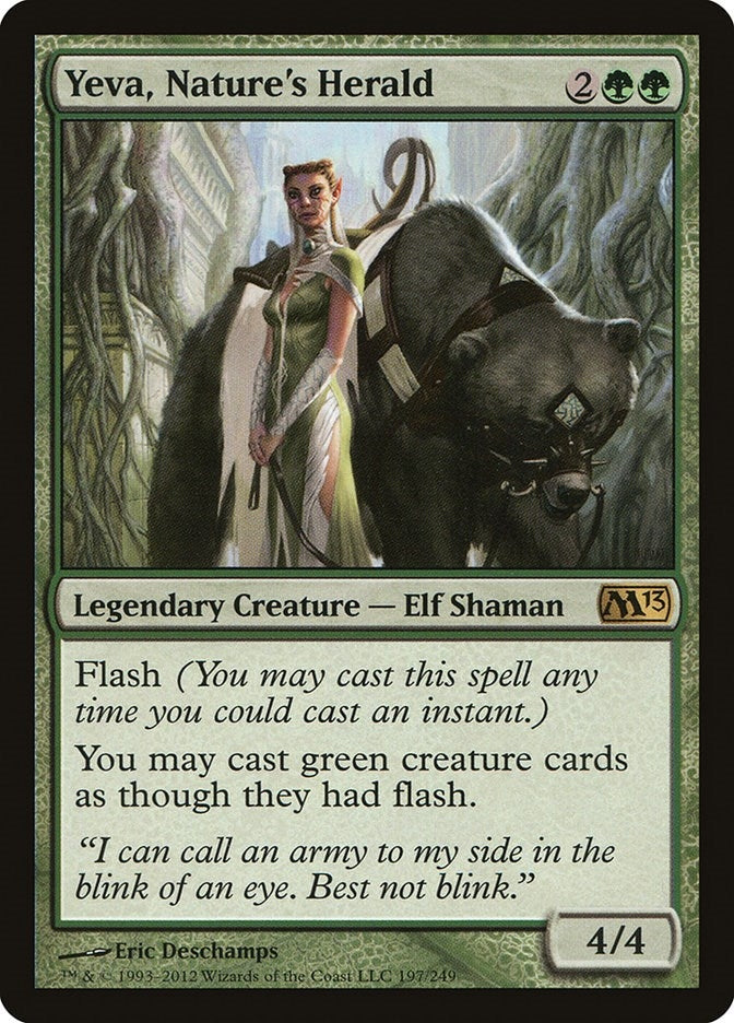 Image for Yeva, Nature's Herald (197) (Magic 2013 (M13)) - Magic: The Gathering
