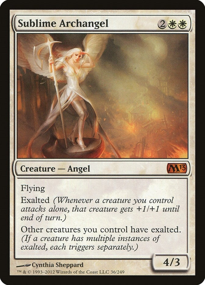 Image for Sublime Archangel (36) (Magic 2013 (M13)) - Magic: The Gathering