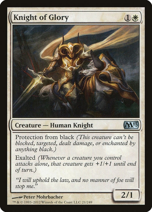 Image for Knight of Glory (21) (Magic 2013 (M13)) - Magic: The Gathering