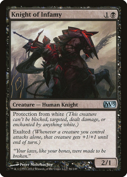 Image for Knight of Infamy (96) (Magic 2013 (M13)) - Magic: The Gathering