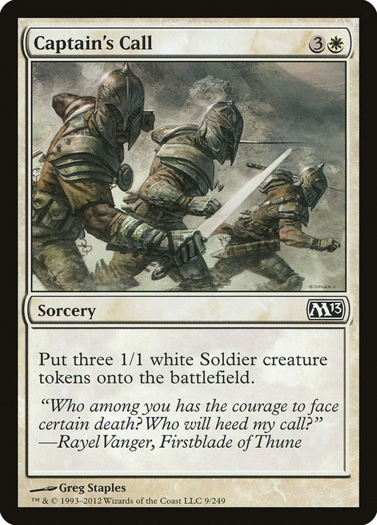Image for Captain's Call (9) (Magic 2013 (M13)) - Magic: The Gathering