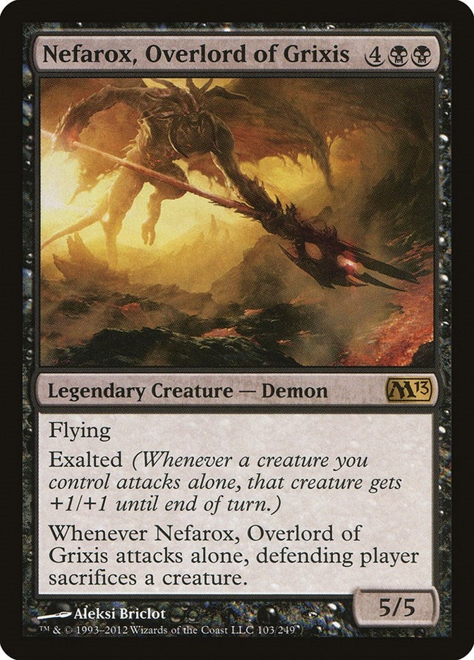 Image for Nefarox, Overlord of Grixis (103) (Magic 2013 (M13)) - Magic: The Gathering