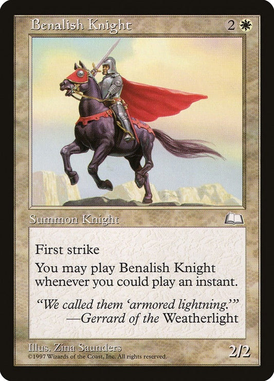 Image for Benalish Knight (Weatherlight) - Magic: The Gathering