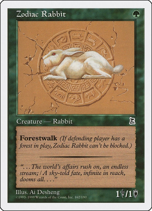 Image for Zodiac Rabbit (162) (Portal Three Kingdoms) - Magic: The Gathering