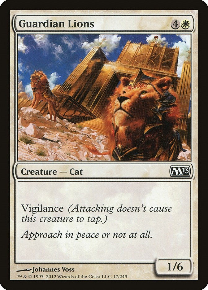 Image for Guardian Lions (17) (Magic 2013 (M13)) - Magic: The Gathering