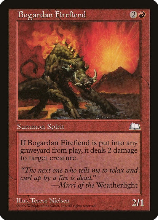 Image for Bogardan Firefiend (Weatherlight) - Magic: The Gathering