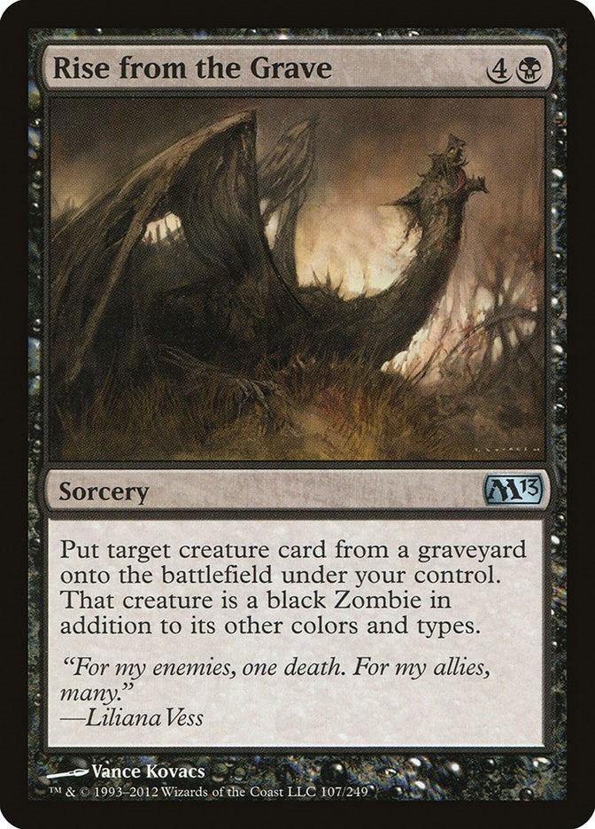Image for Rise from the Grave (107) (Magic 2013 (M13)) - Magic: The Gathering