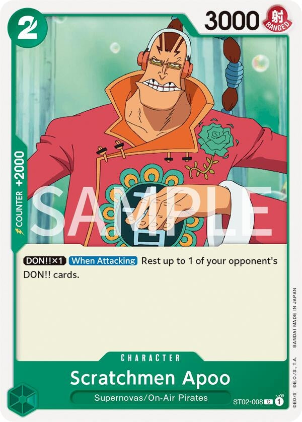 Image for Scratchmen Apoo (ST02-008) (Revision Pack Cards) - One Piece Card Game