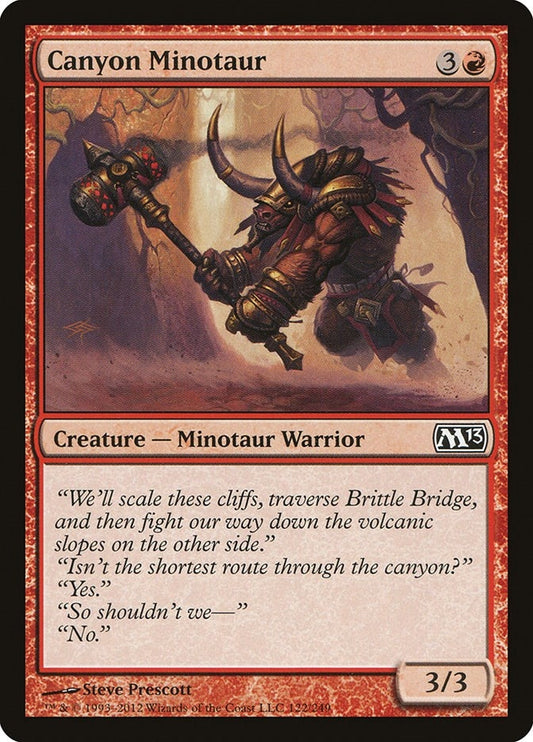 Image for Canyon Minotaur (122) (Magic 2013 (M13)) - Magic: The Gathering